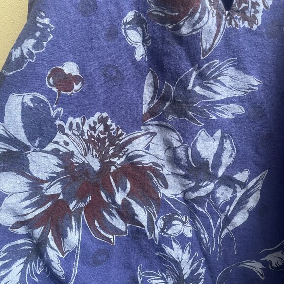 Ulla Popken Plus Size Linen Blend Caftan Dress - Picture 3 of 7